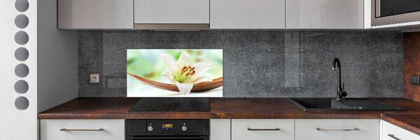 Skleněný panel do kuchyně Lilie pksh-64734050