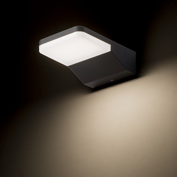VIRGO nástěnná antracitová 230V LED 9W IP65 3000K - RED - DESIGN RENDL
