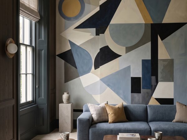 FUGU Moderní geometrická designová tapeta – Avant Construct Materiál: Digitální eko vlies - klasická tapeta nesamolepicí