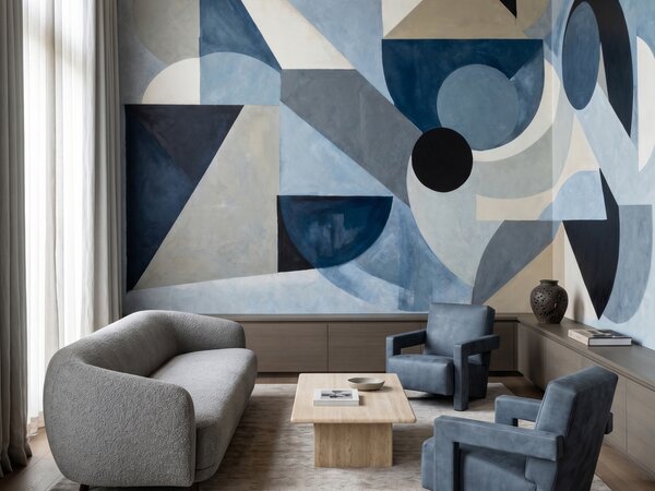 FUGU Moderní geometrická art tapeta – Avant Pulse Materiál: Digitální eko vlies - klasická tapeta nesamolepicí
