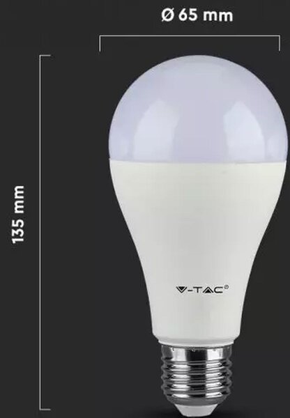 V-TAC led žárovka 1x15 W 3000 K E27 159