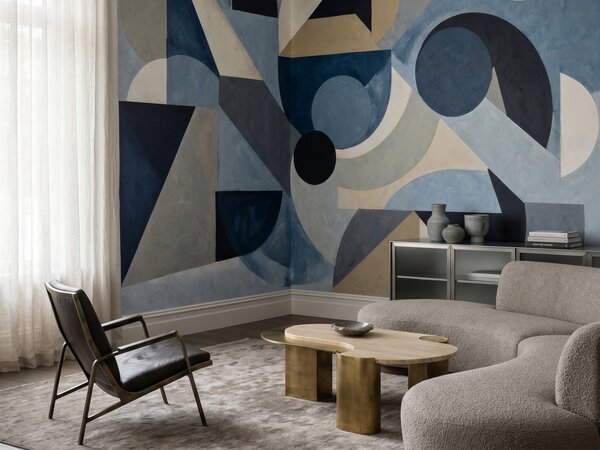 FUGU Moderní geometrická art tapeta – Avant Pulse Materiál: Digitální eko vlies - klasická tapeta nesamolepicí