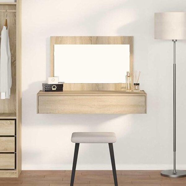 Toaletní stolek, hnědý, 100 x 40 x 70 cm, dřevo, toaletní stolek, toaletní stolek, toaletní stolek, toaletní stolek, kosmetický stolek do ložnice – E