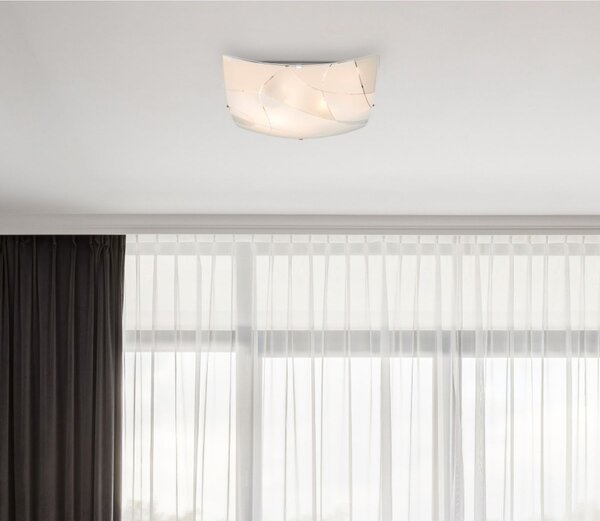 Globo Lighting Paranja nástěnné svítidlo 2x60 W bílá-satén 40403-2