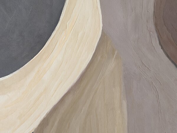 FUGU Luxusní moderní art tapeta s abstraktními postavami – Lunar Silence Materiál: Digitální eko vlies - klasická tapeta nesamolepicí