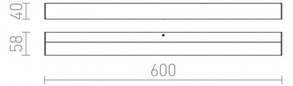 LEVIA 60 nástěnná chrom 230V LED 12W 900lm IP44 3000K - RED - DESIGN RENDL
