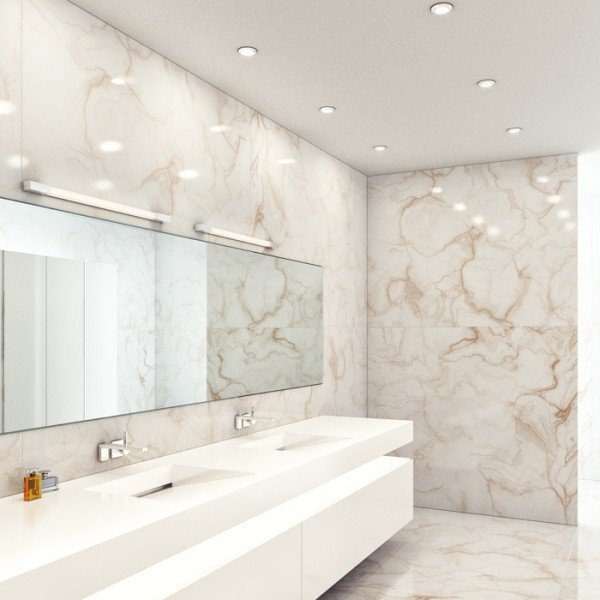 AMENITY 90 nástěnná chrom 230V LED 11W IP44 3000K - RED - DESIGN RENDL