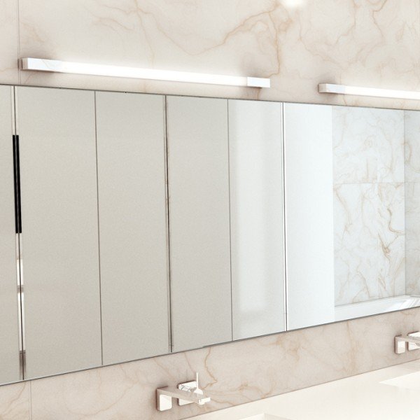 AMENITY 90 nástěnná chrom 230V LED 11W IP44 3000K - RED - DESIGN RENDL