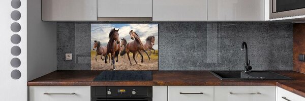 Skleněný panel do kuchynské linky Pět koní pksh-65000408