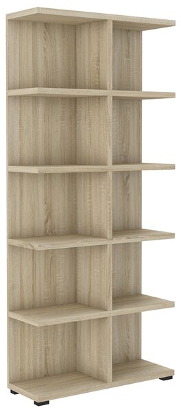 Regál MORE 05 | 83,2 x 184 cm | dub sonoma | lamino o síle 28 mm, záda 16 mm