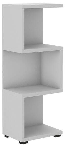 Regál MORE 02 | 41,6 x 112,5 cm | světle šedá | lamino o síle 28 mm, záda 16 mm