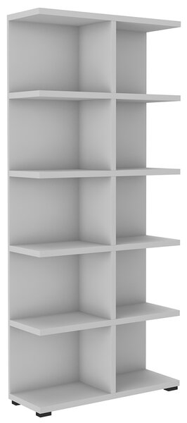 Regál MORE 05 | 83,2 x 184 cm | světle šedá | lamino o síle 28 mm, záda 16 mm