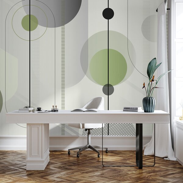 Fototapeta Geometrický design v uklidňujících barvách, Abstraktní fototapety, Populární fototapety, u95379v3 - Tapeko.co.cz
