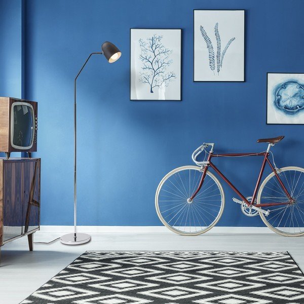 PRAGMA stojanová černá chrom 230V E27 28W - RED - DESIGN RENDL