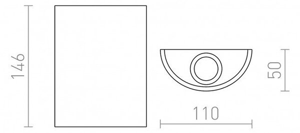 DAFFY nástěnná bílá 230V LED 6W 3000K - RED - DESIGN RENDL