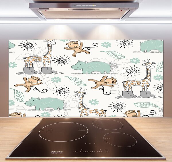Skleněný panel do kuchynské linky Zvířata pksh-65176306