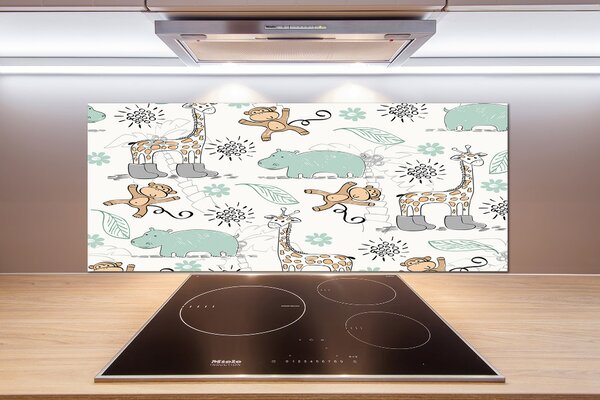 Skleněný panel do kuchynské linky Zvířata pksh-65176306