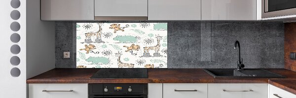 Skleněný panel do kuchynské linky Zvířata pksh-65176306