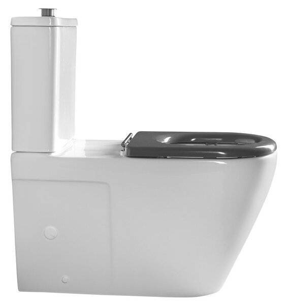 Sapho Sapho, DARIO RIMLESS WC kombi mísa s nádržkou, spodní/zadní odpad, bílá, MC102