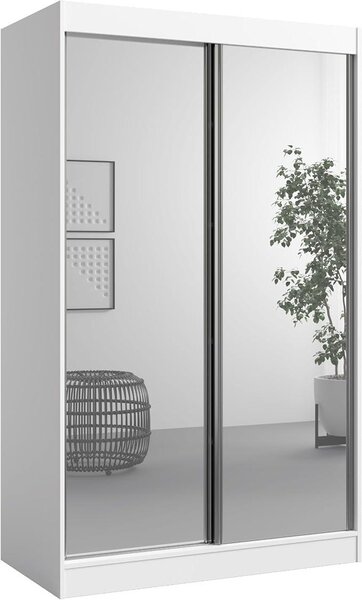 Zrcadlová skříňka Como 2D2L, bílá, šířka 120 cm