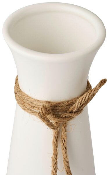 VÁZA, textil, keramika, 20 cm Ambia Home - Keramické vázy