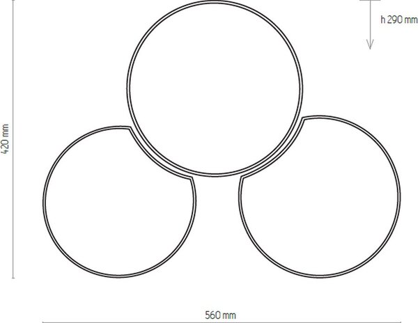 TK Lighting Mona nástěnné svítidlo 3x15 W bílá 3441