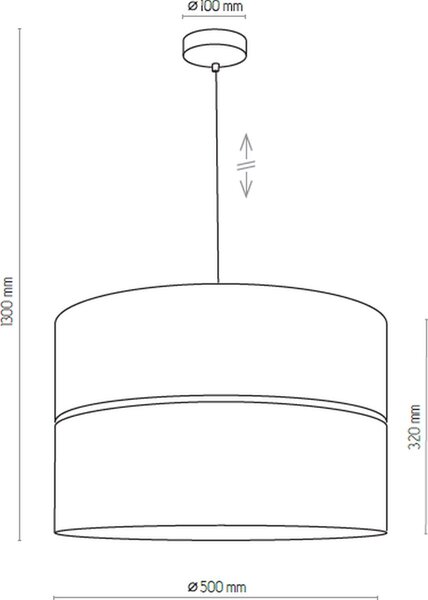 TK Lighting Hilton závěsné svítidlo 1x25 W černá-zlatá 4346