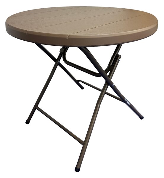 TENTino Kavárenský stolek nízký 80 cm - IMITACE DŘEVA