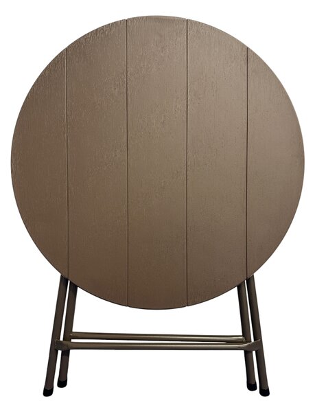TENTino Kavárenský stolek nízký 80 cm - IMITACE DŘEVA