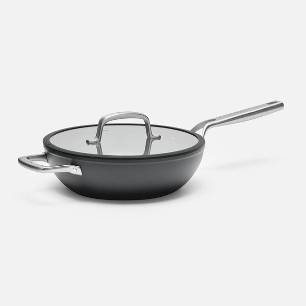 Fabini Nepřilnavá pánev WOK Meda 3.0 s keramickým povrchem s poklicí Ø 28 cm, černá