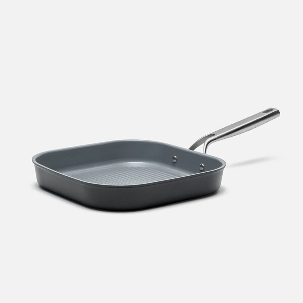 Fabini Nepřilnavá hranatá grilovací pánev Meda 3.0 s keramickým povrchem bez poklice Ø 28 cm, černá