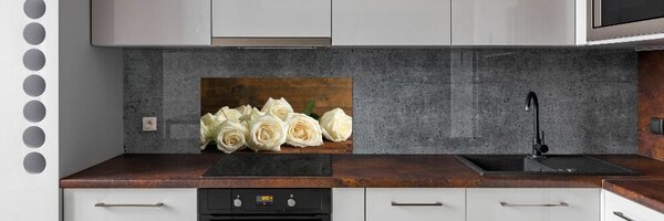 Dekorační panel sklo Bílé růže pksh-65934277