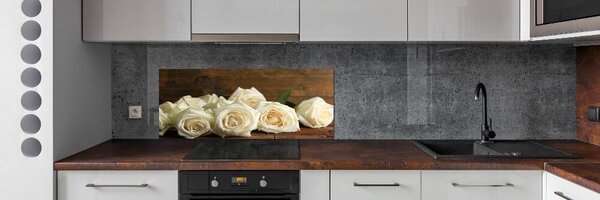 Dekorační panel sklo Bílé růže pksh-65934277