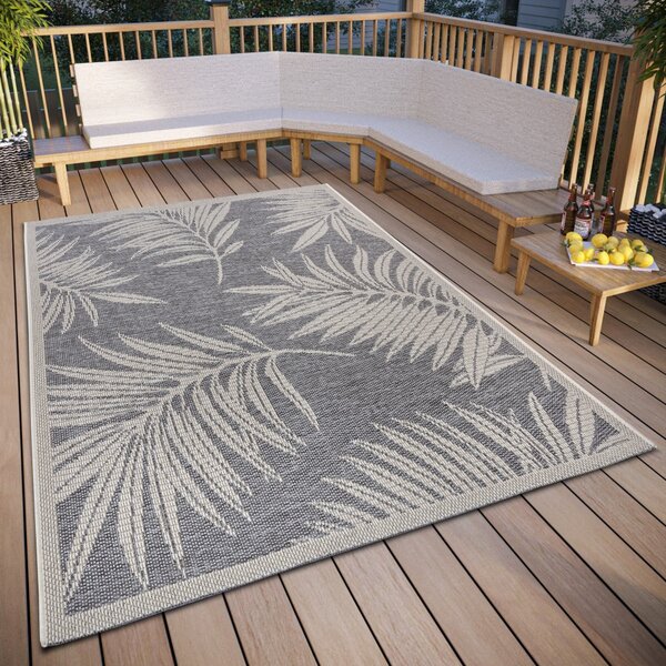 Hanse Home, Kusový koberec Clyde 105907 Paru Grey Cream – na ven i na doma, 76x150, šedá, chodba / předsíň