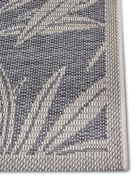 Hanse Home, Kusový koberec Clyde 105907 Paru Grey Cream – na ven i na doma, 76x150, šedá, chodba / předsíň