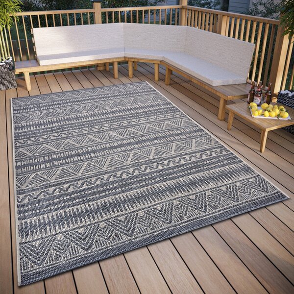 Hanse Home, Kusový koberec Clyde 105906 Loto Grey Beige – na ven i na doma, 63x120, šedá, chodba / předsíň