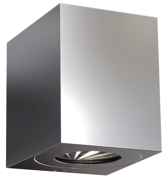 NOR 49711034 Venkovní nástěnné svítidlo Canto Kubi 2 2x6W LED nerez ocel čirá - NORDLUX