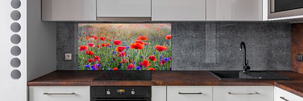 Dekorační panel sklo Plolní květiny pksh-65959167