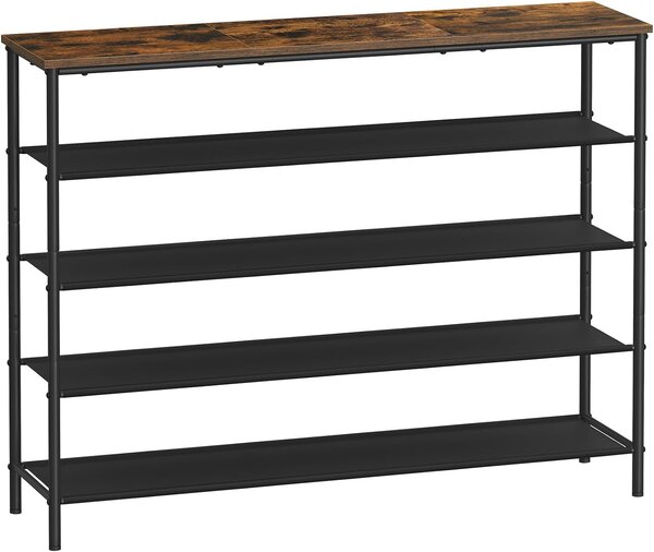 SONGMICS Botník Vasagle Kua 120 cm hnědý/černý