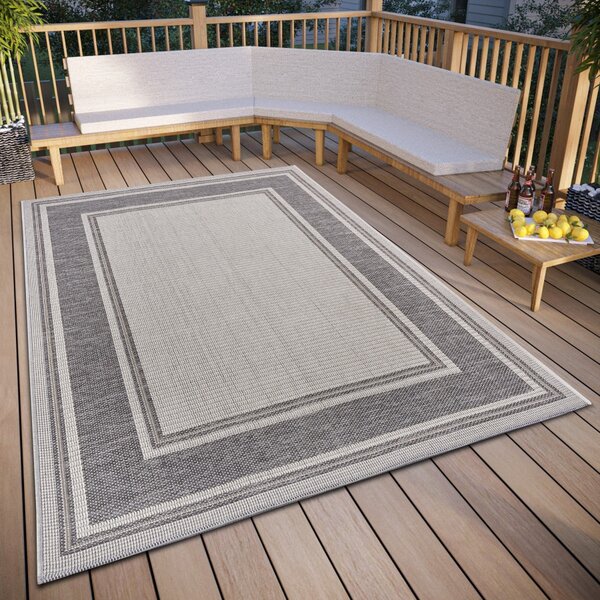 Hanse Home, Kusový koberec Clyde 105910 Cast Beige Grey – na ven i na doma, 63x120, šedá, chodba / předsíň