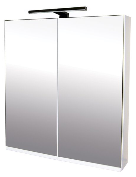 Zrcadlová skříňka závěsná Atica 70 ZS LED-B s osvětlením Any LED 30 B, černá