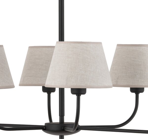 TK Lighting Chicago závěsné svítidlo 5x60 W černá 3989