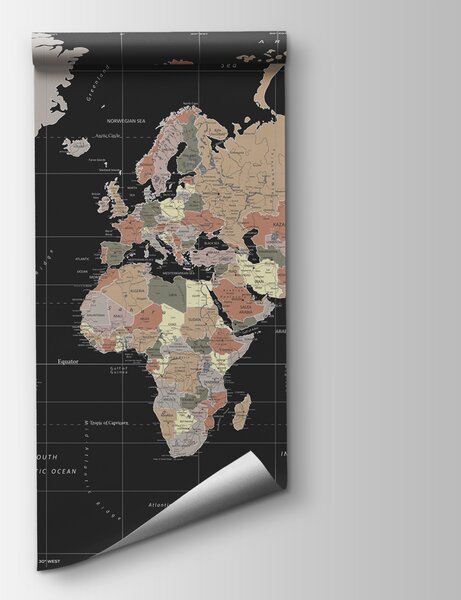 Fototapeta Mapa světa, Fototapeta s mapou světa, Populární fototapety, u99477 - Tapeko.co.cz