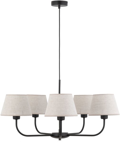 TK Lighting Chicago závěsné svítidlo 5x60 W černá 3989
