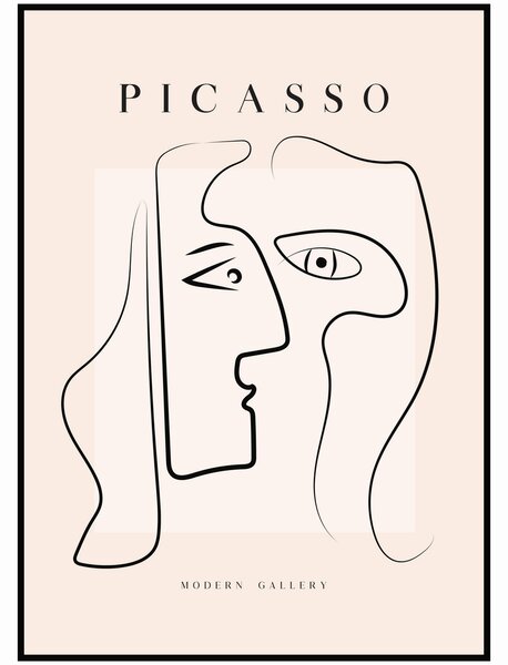 Pablo Picasso - Obličej Rozměr plakátu: 50 x 70 cm
