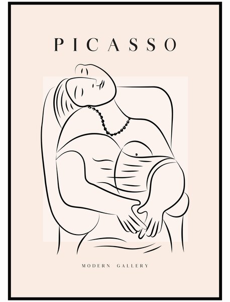 Pablo Picasso - Láska Rozměr plakátu: 50 x 70 cm