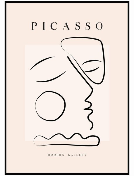 Pablo Picasso - Spokojenost Rozměr plakátu: A4 (21 x 29,7 cm)