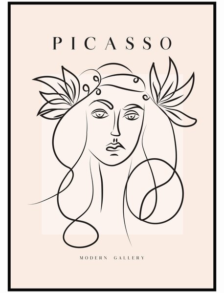 Pablo Picasso - Dívka Rozměr plakátu: A4 (21 x 29,7 cm)
