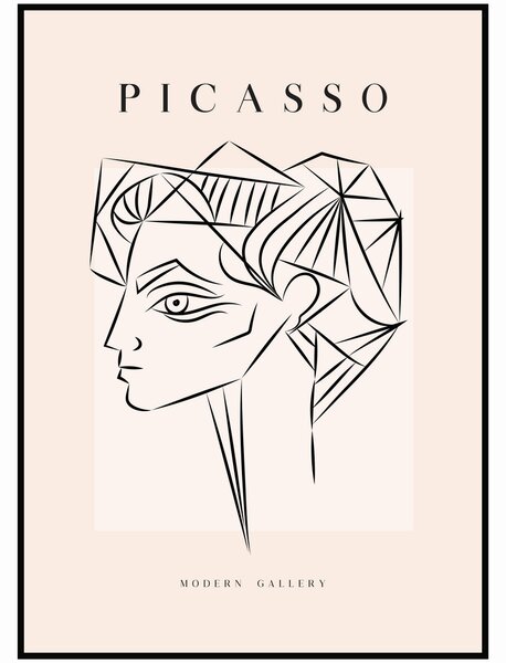 Pablo Picasso - Muž Rozměr plakátu: A4 (21 x 29,7 cm)