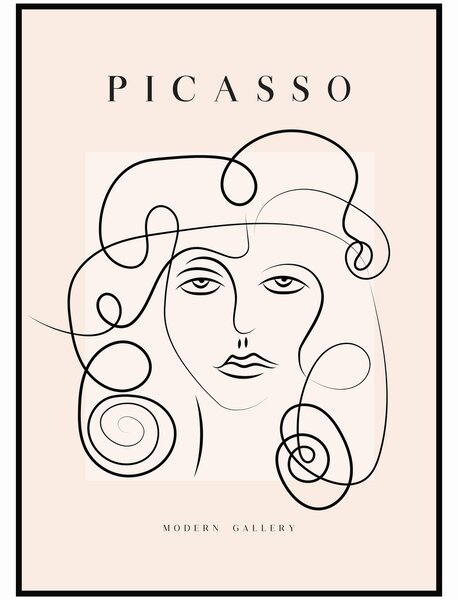 Pablo Picasso - Žena Rozměr plakátu: A4 (21 x 29,7 cm)